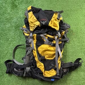 Osprey Exposure 66!BackPack W/ Hydration compartment Black / Yellow Used